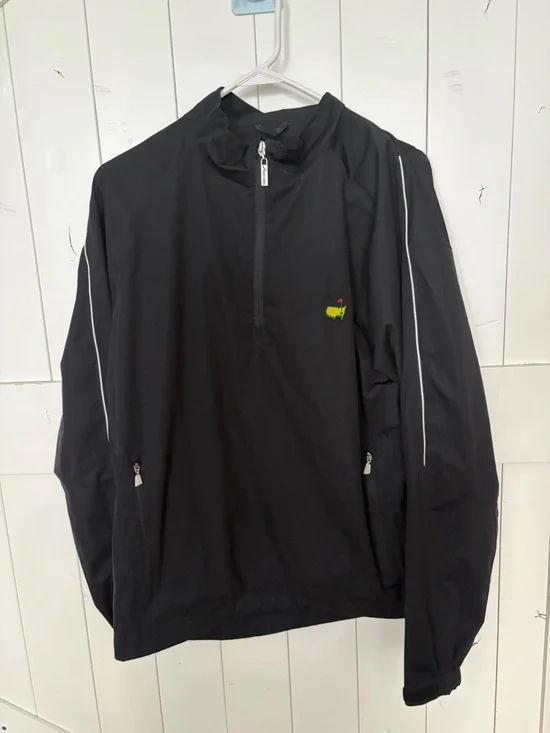 MASTERS tech Men’s Black Lightweight Quarter-Zip pullover - Picture 1 of 6